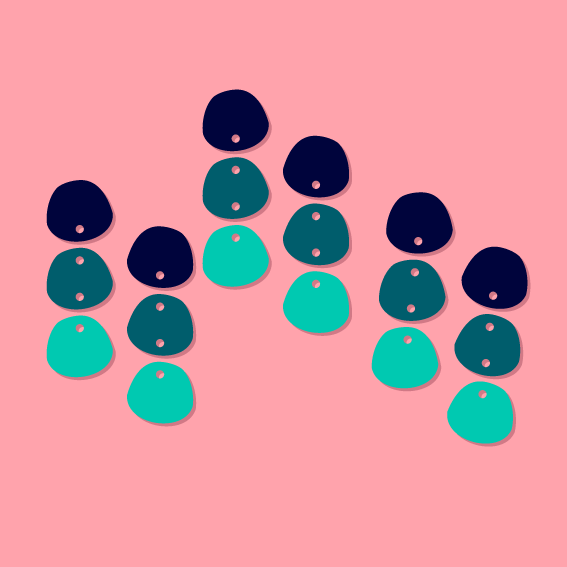 Crafty Cuts Laser 18mm Bubble Totem - 3 Pair Set