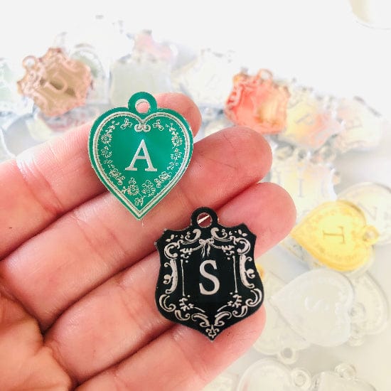 Crafty Cuts Laser 28mm Monogram Charms - 2 styles