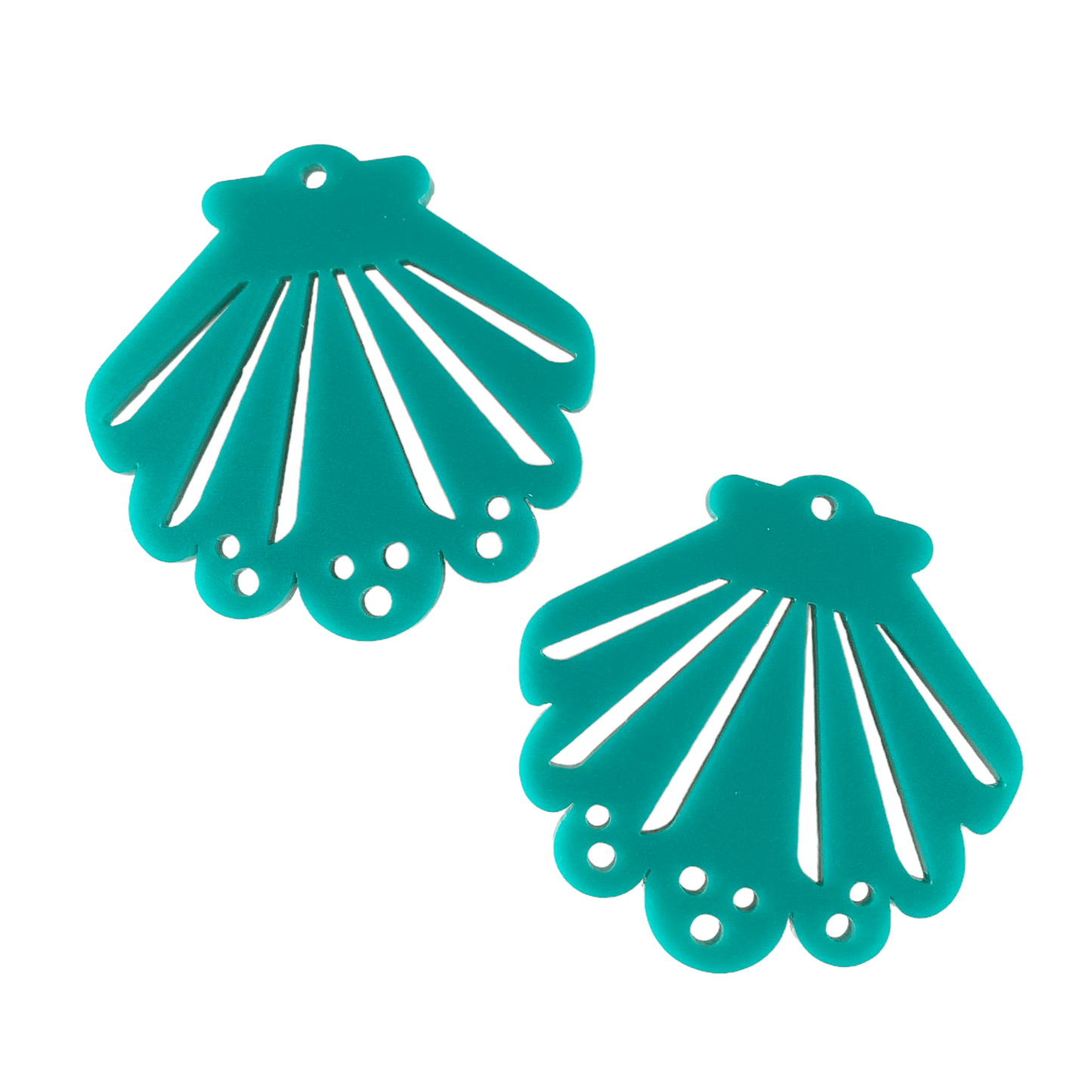 Crafty Cuts Laser 45mm Sweet Clam Shell - 2 Pair Set - 2 Styles