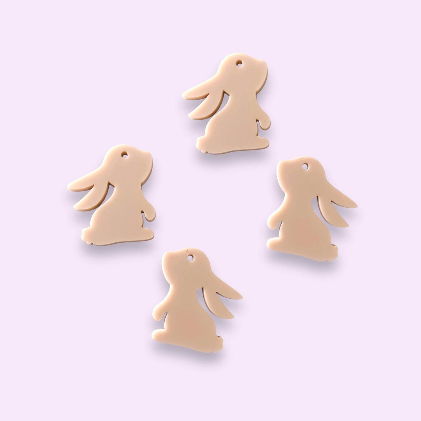 Crafty Cuts Laser Baby Bunny Charms - 3 Pair Set