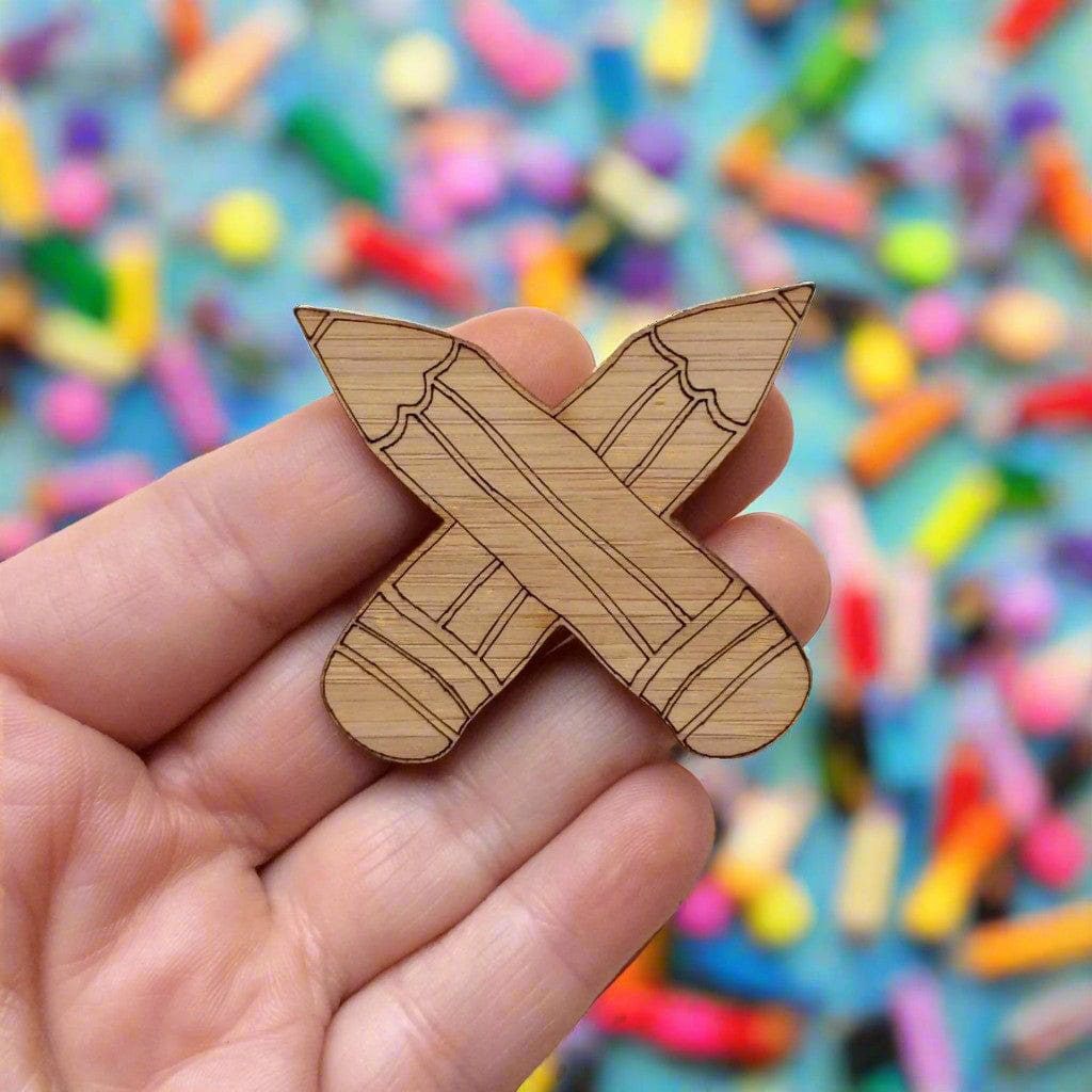 Crafty Cuts Laser Bamboo Pencil Kiss Duo -Two Pairs