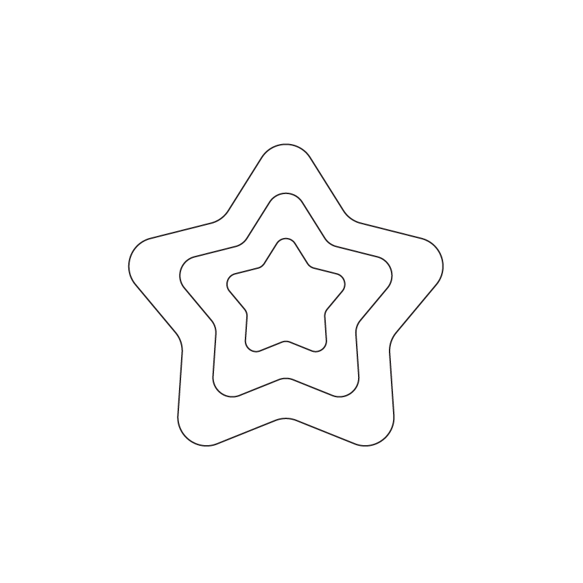 Crafty Cuts Laser Basics Trio - Starlight - 4 Pair - Mixed Colour Set