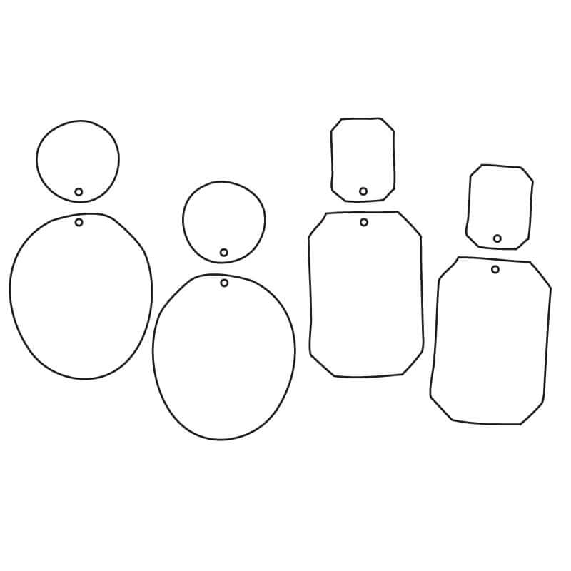 Crafty Cuts Laser Big Glam Duo - 4 Pair Set mixed colour set