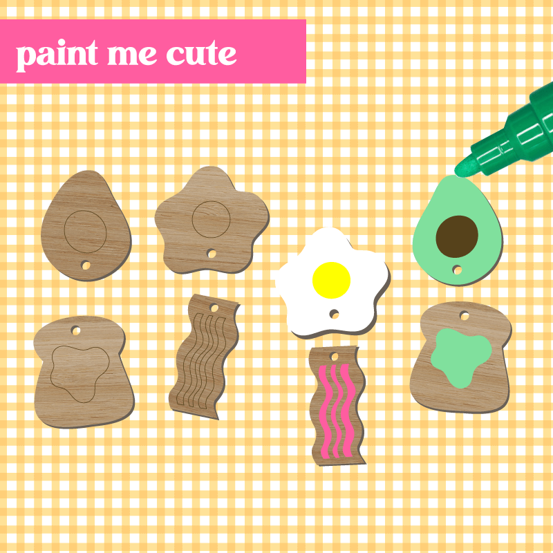 Crafty Cuts Laser Breakfast Club Set - Bamboo