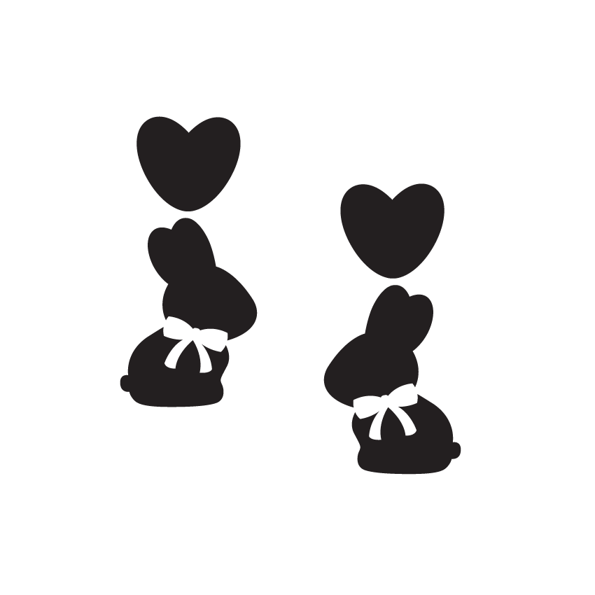 Crafty Cuts Laser Bunny Love Set - Two Pair Set