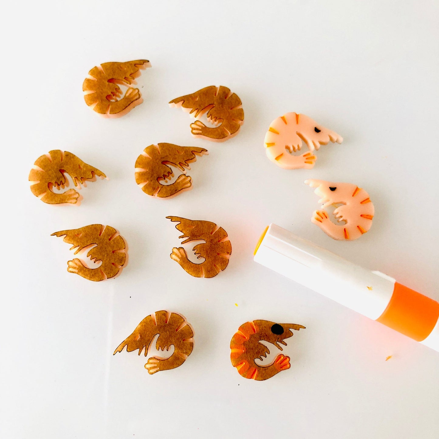 Crafty Cuts Laser Etched Prawny Minis - 10 Pairs