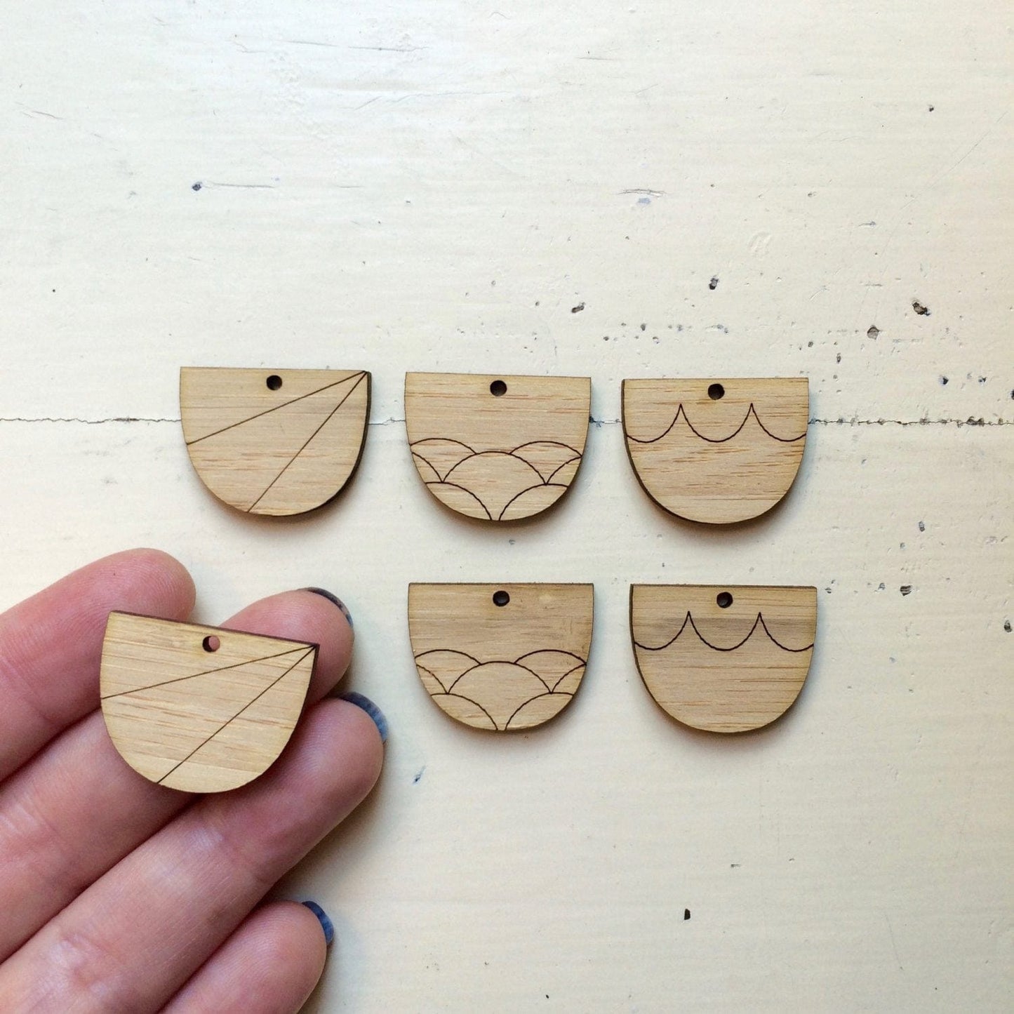 Crafty Cuts Laser Etched Scoops - 5 pairs