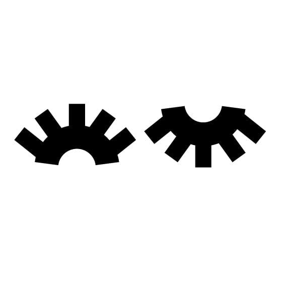 Crafty Cuts Laser EYE Spy or Eyelashes - Mini Cuts 10 Pairs