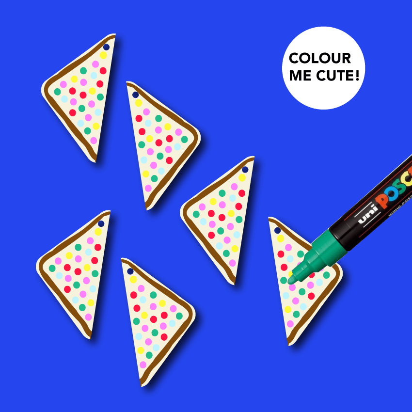 Crafty Cuts Laser Fairybread Charms - 3 Pair Set