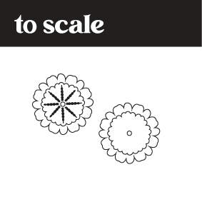 Crafty Cuts Laser © Fiesta Flower Stackers - 2 pair set