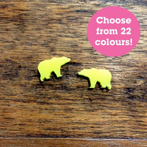 Crafty Cuts Laser Grizzly Bear - Mini Cuts - 10 Pairs
