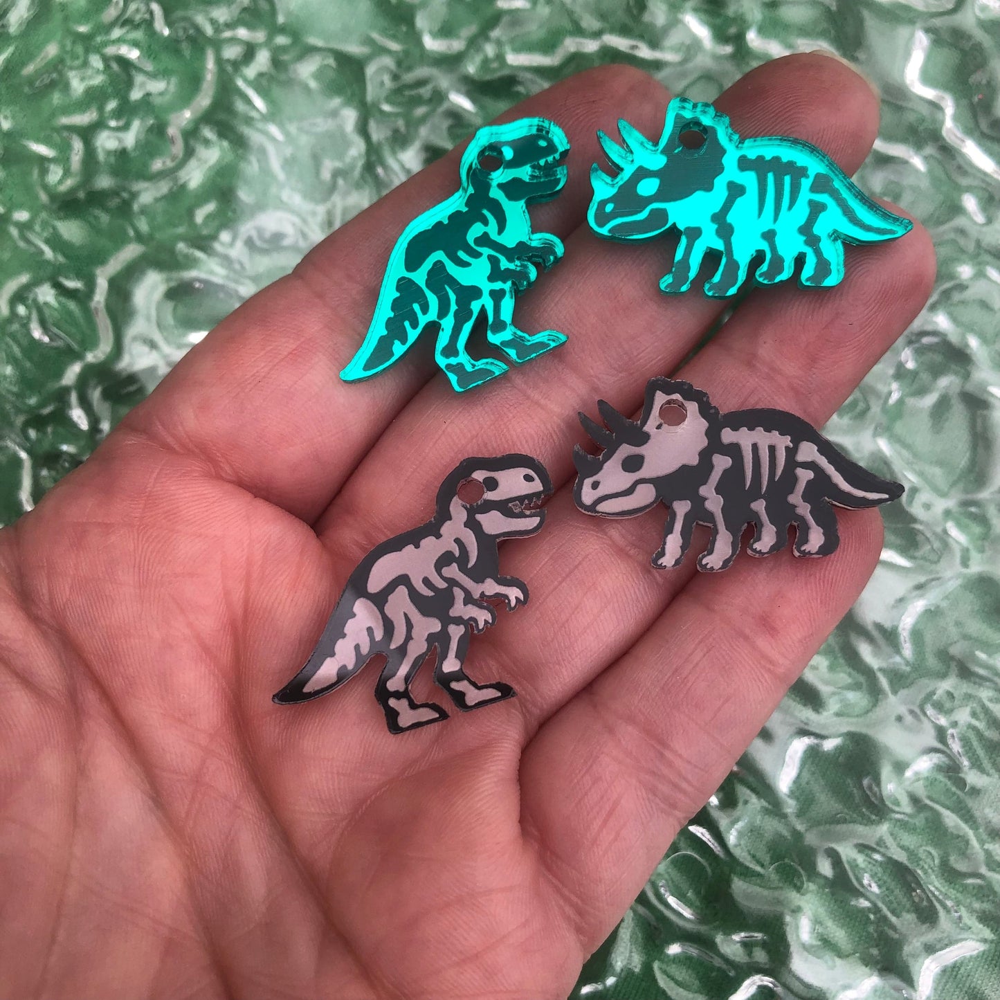 Crafty Cuts Laser Jurassic Battle Fancy Charms