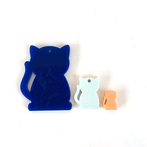 Crafty Cuts Laser KATcat Charms - 5 Pairs