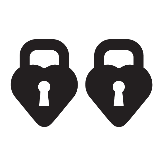 Crafty Cuts Laser Love Locket Duo - 4 Pair Set