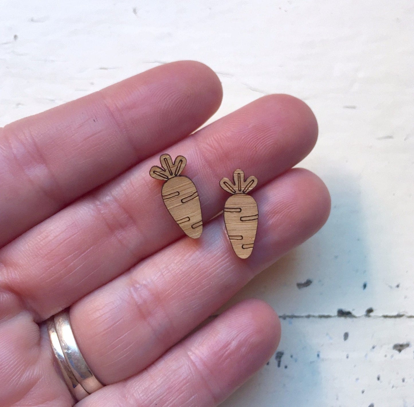 Crafty Cuts Laser Mini Carrot Cabochons - 10 Pairs