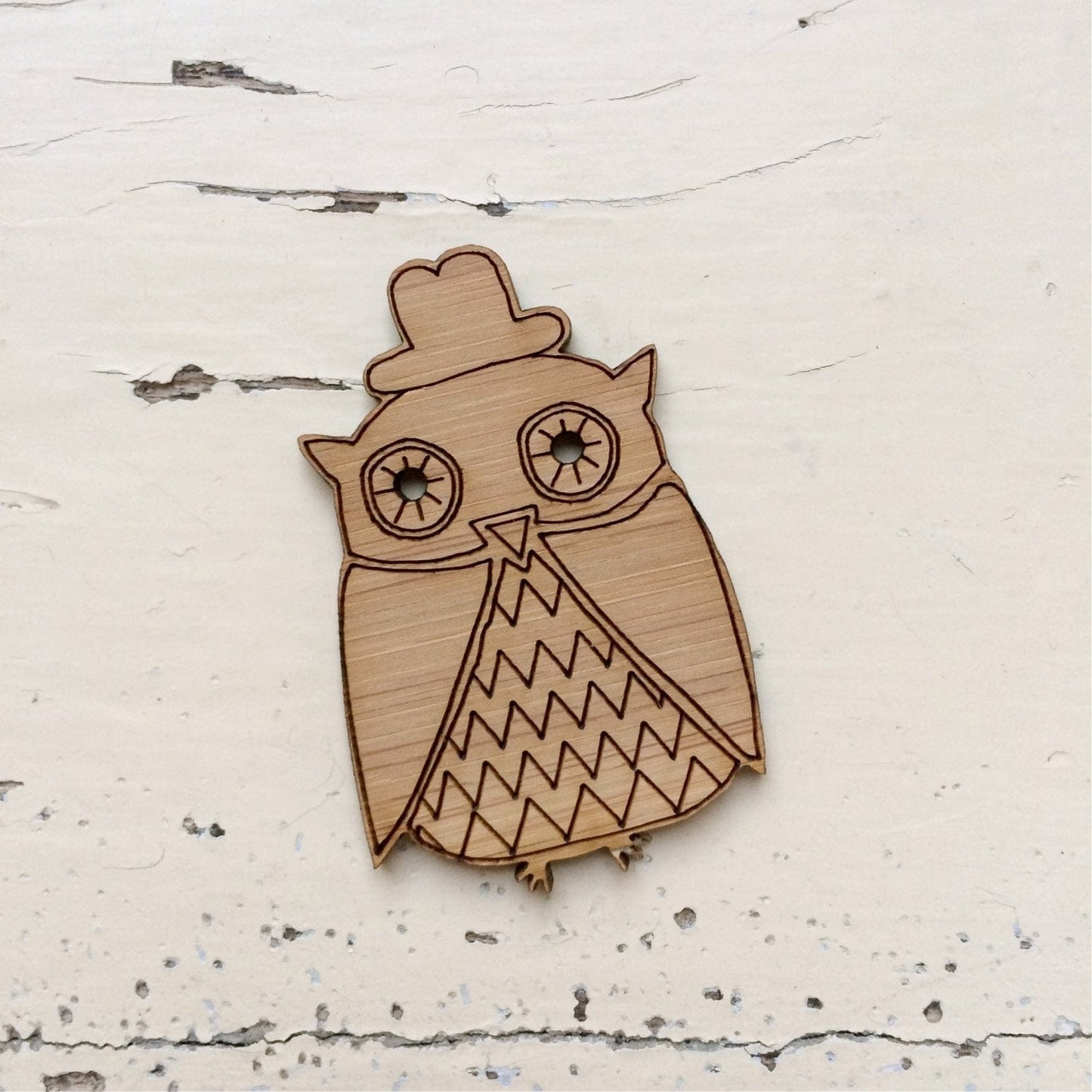 Crafty Cuts Laser Mr Dapper Owl Duo - Bamboo