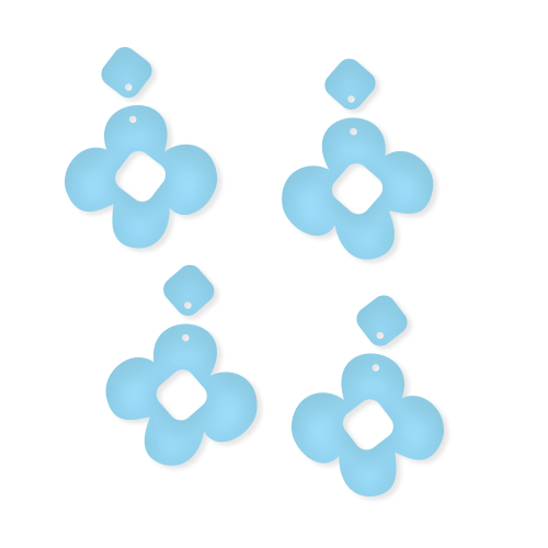 Crafty Cuts Laser © Peep Hole Bloom Duo - 2 Pair Set