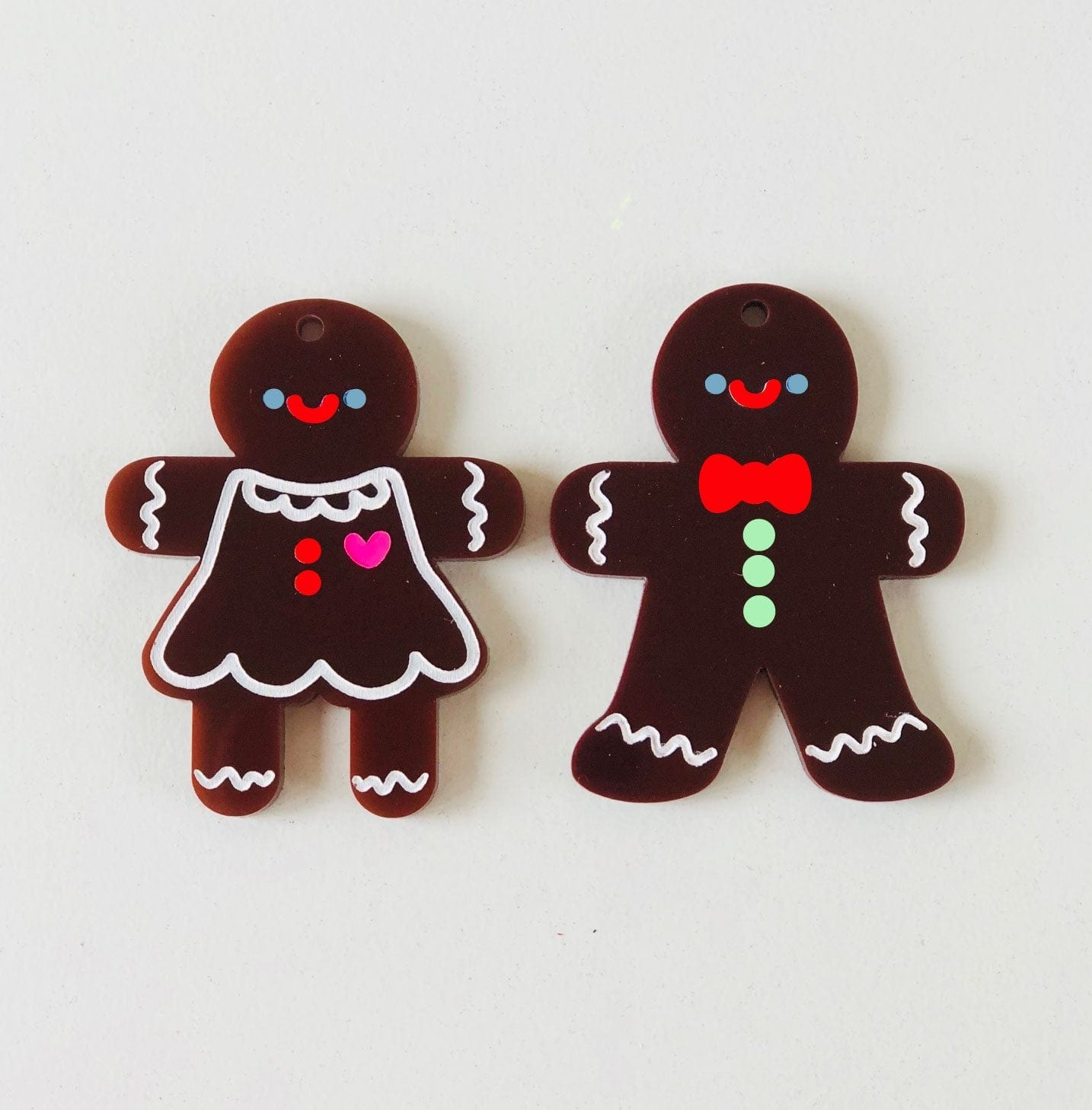 Crafty Cuts Laser Pty Ltd 45mm GINGER PEEPS Etchies for Paint Fill - 5 Pair Pack