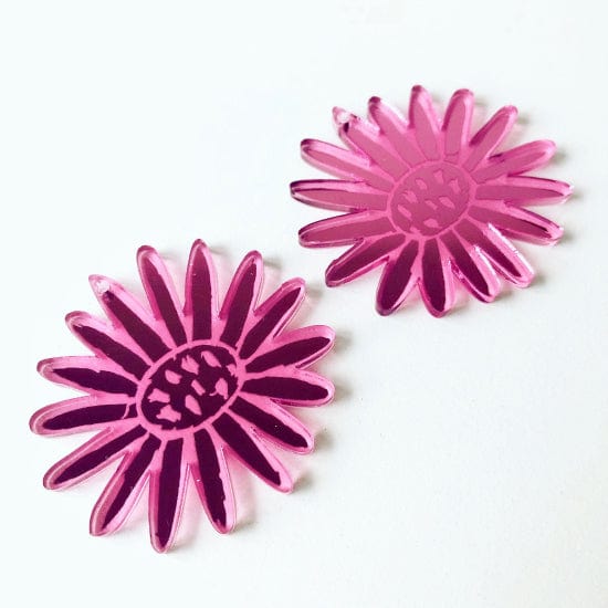 Crafty Cuts Laser Pty Ltd © Fancy Floret Charms - TWO Pair