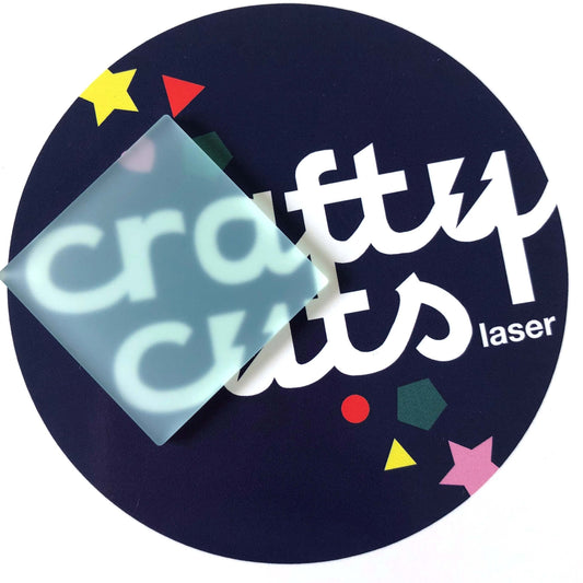 Crafty Cuts Laser Pty Ltd Frosted Acrylic - Aquamarine