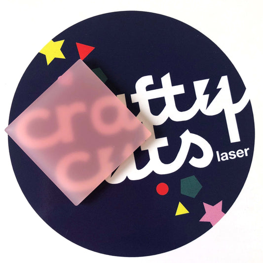 Crafty Cuts Laser Pty Ltd Frosted Acrylic - Blush