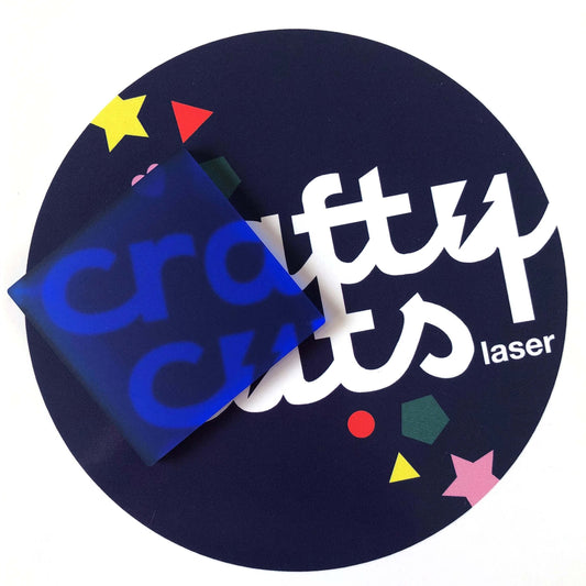 Crafty Cuts Laser Pty Ltd Frosted Acrylic - Cobalt