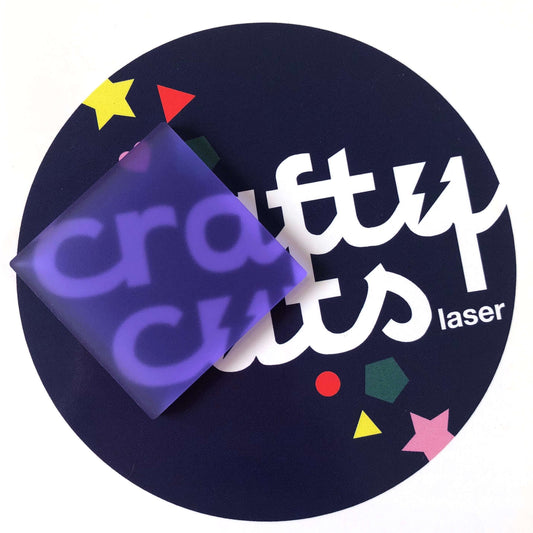 Crafty Cuts Laser Pty Ltd Frosted Acrylic - Jacaranda