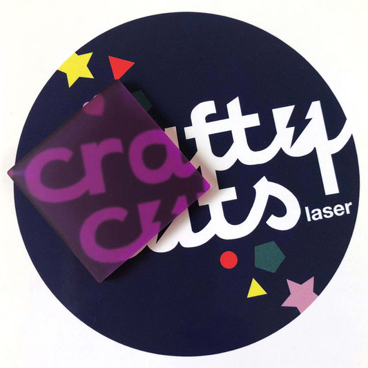 Crafty Cuts Laser Pty Ltd Frosted Acrylic - Plum