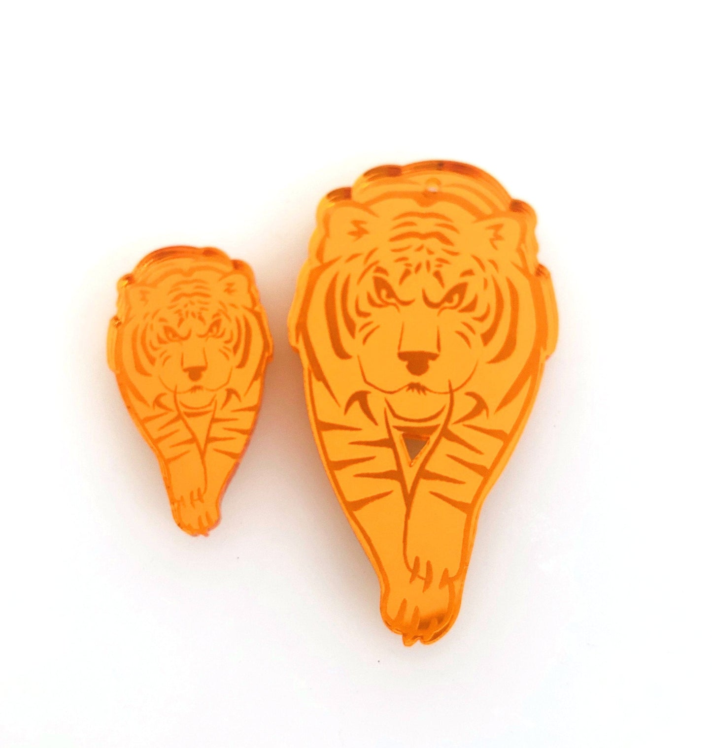 Crafty Cuts Laser Pty Ltd © Mirrored Jungle Cat Charms - 4 pair Set