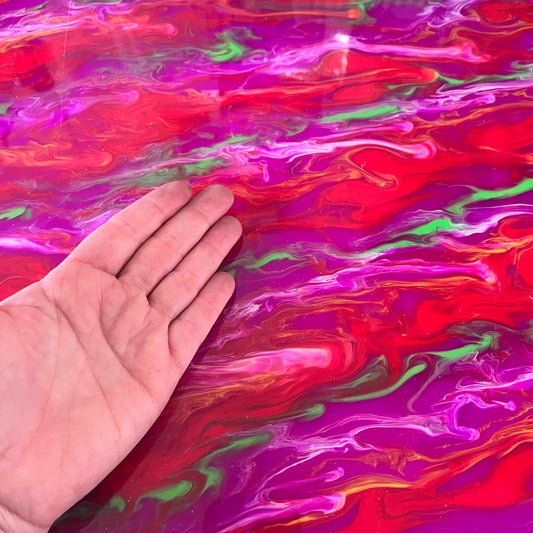 Crafty Cuts Laser Pty Ltd Pattern Acrylic - Hot Lava