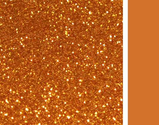 Crafty Cuts Laser Pty Ltd Single Sided Glitter - Orange
