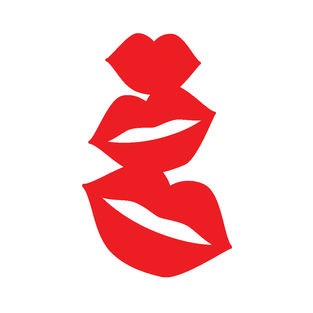 Crafty Cuts Laser Pty Ltd © Three Kisses - 2 Pair