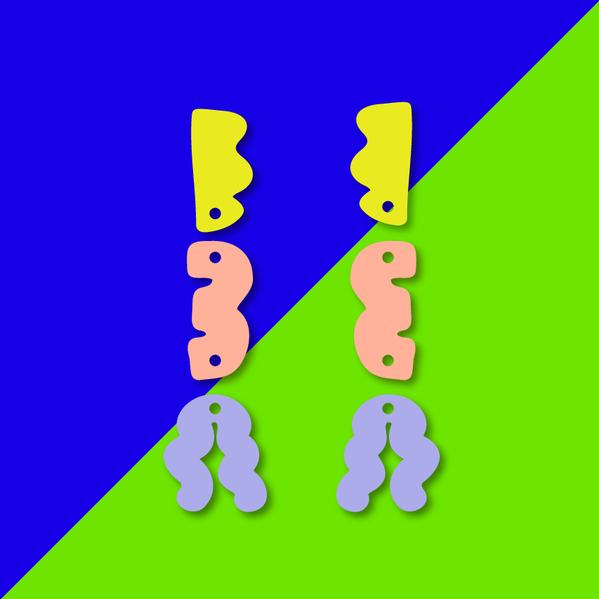 Crafty Cuts Laser Shapely Totem - 3 Pair Set