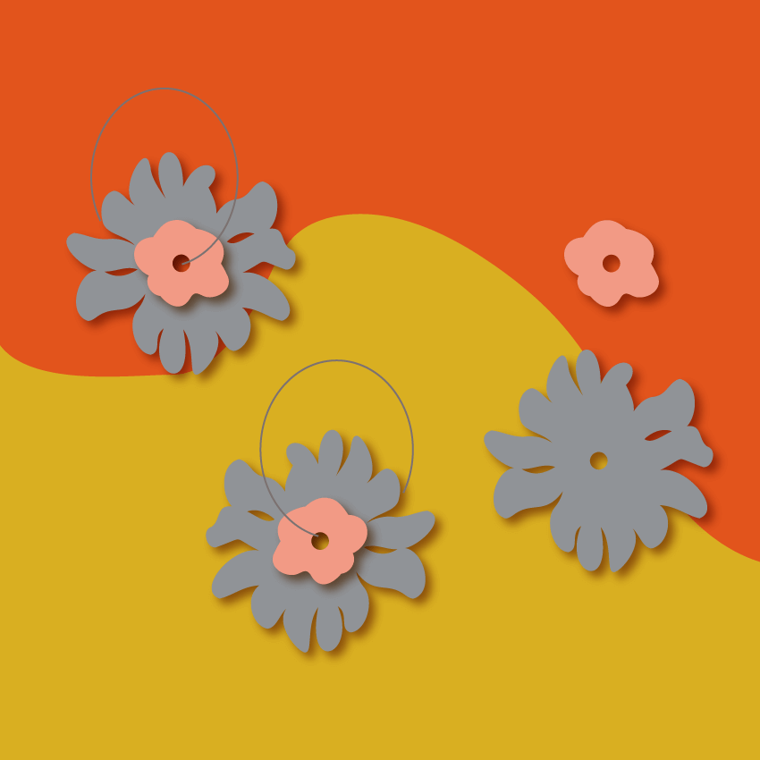 Crafty Cuts Laser Sunspire Bloom Stacker- 4 Pair Set