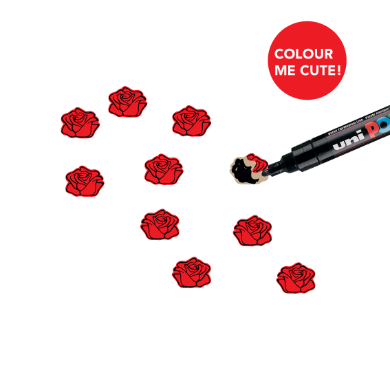 Crafty Cuts Laser Sweet Rose Cabohons - 10 Pair Set