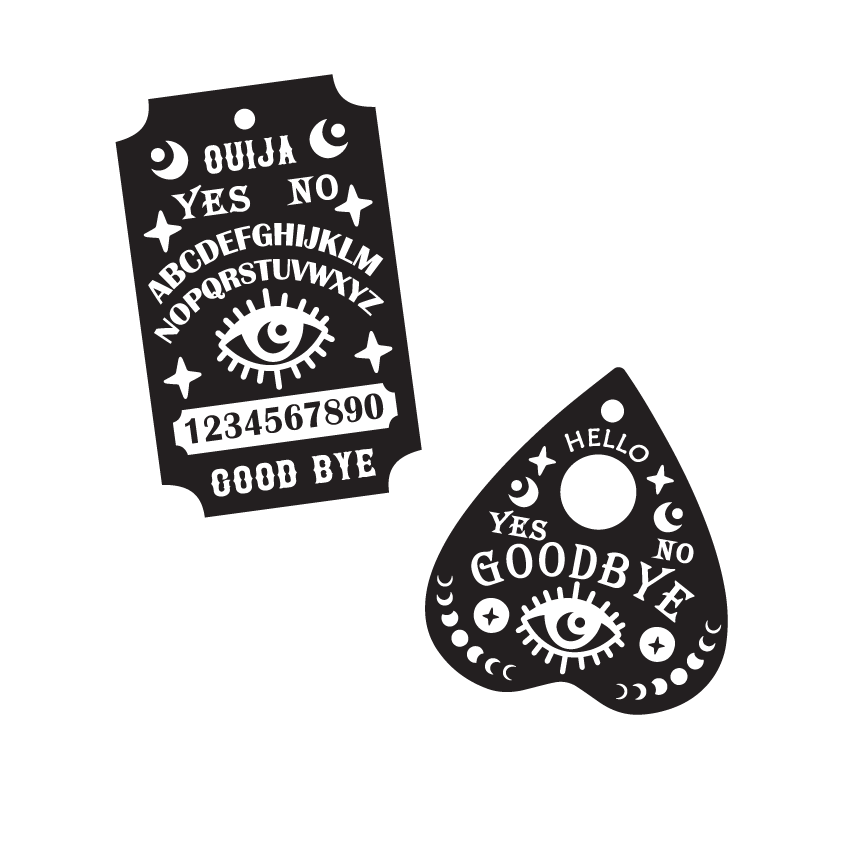 Crafty Cuts Laser Talk Spooky to Me Charms