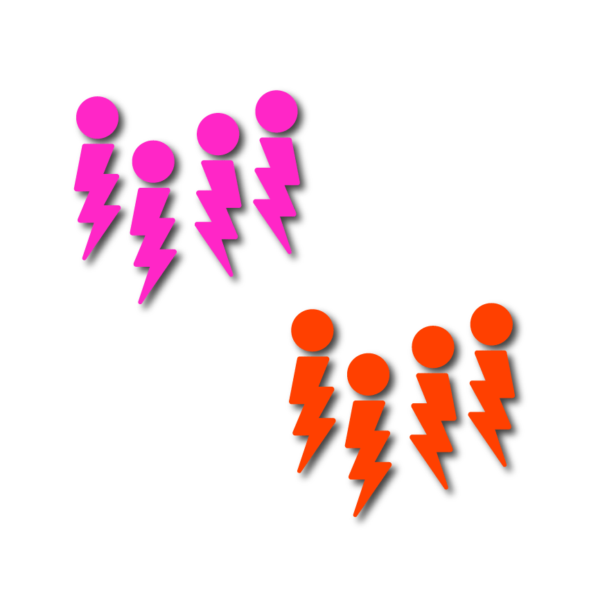 Crafty Cuts Laser Thunderbolt Buddies Duo - 4 pairs