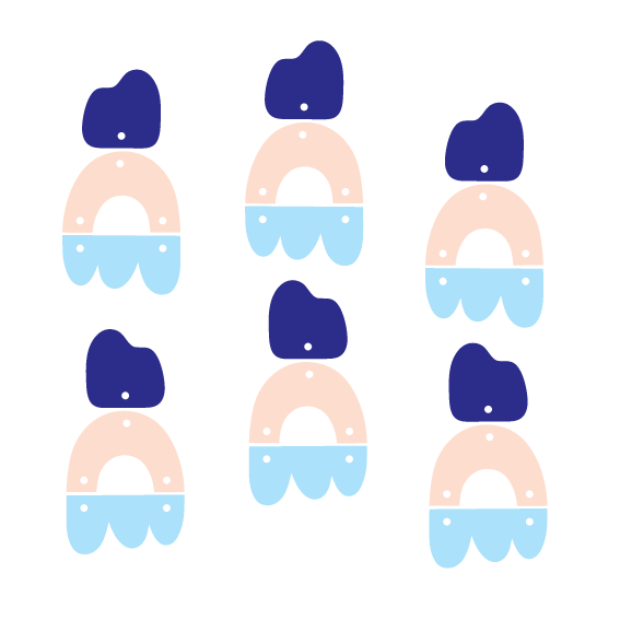 Crafty Cuts Laser © Totem Trio - Hi-Tide - 3 Pairs