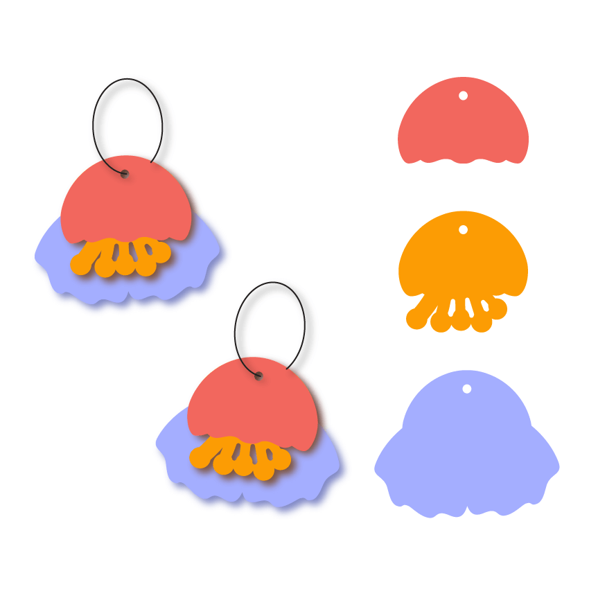 Crafty Cuts Laser Trio - Stacker © Anemone Bloom - 3 Pair Set