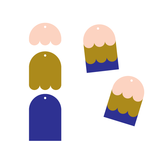 Crafty Cuts Laser Trio - Stacker - Over Frilled - 3 Pair Set