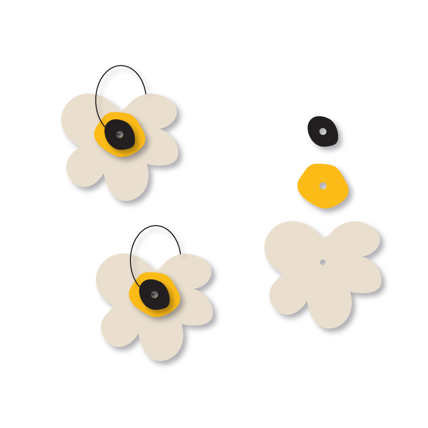 Crafty Cuts Laser © Trio Stacker - Pop Mode - 3 Pairs