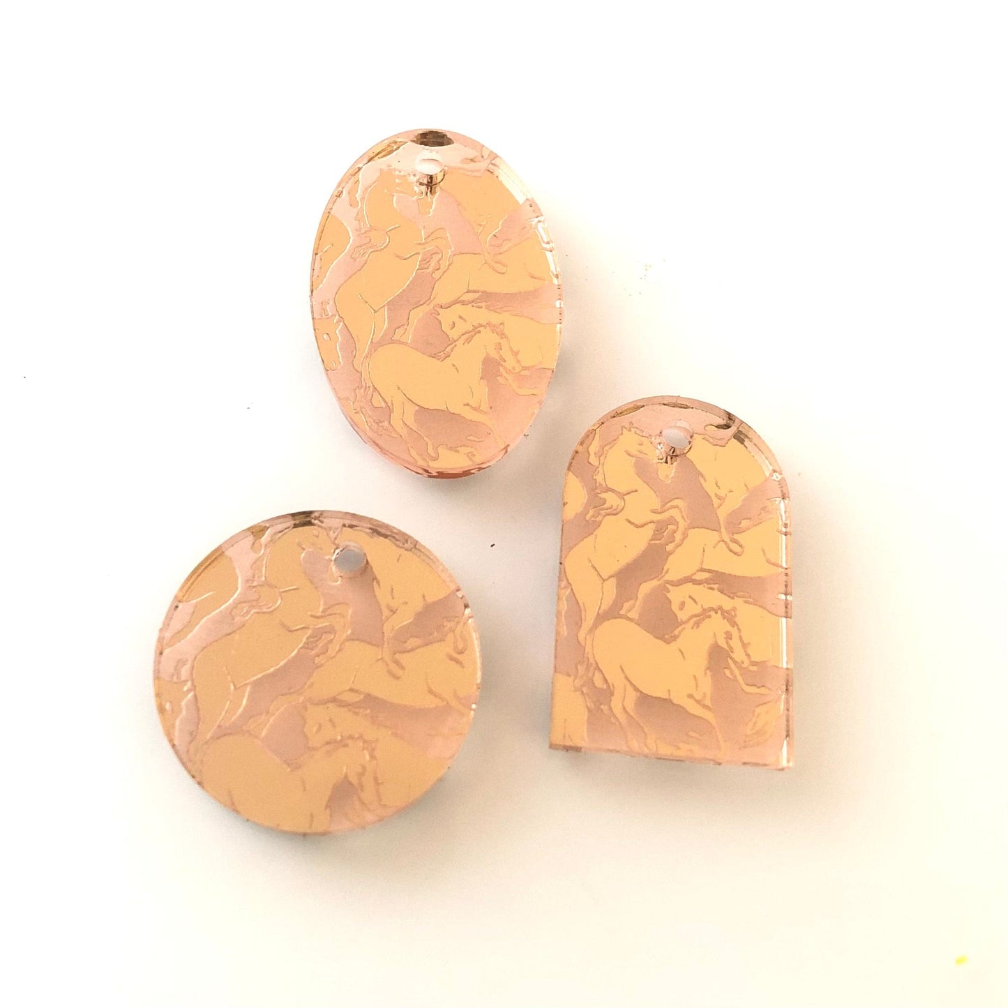 Crafty Cuts Laser Wild Horses Fancy Charms