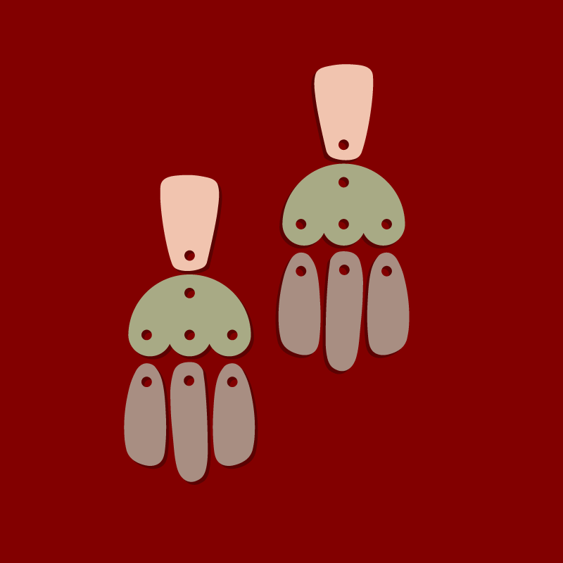 Crafty Cuts Laser Windchime Totem - 3 Pair Set