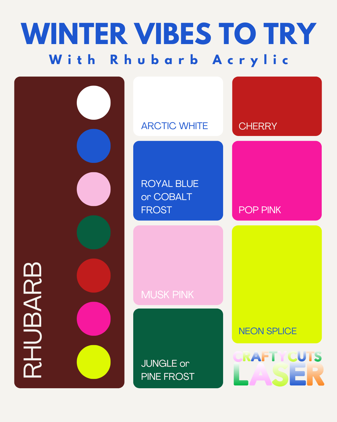 Colour Vibes meet Rhubarb Acrylic