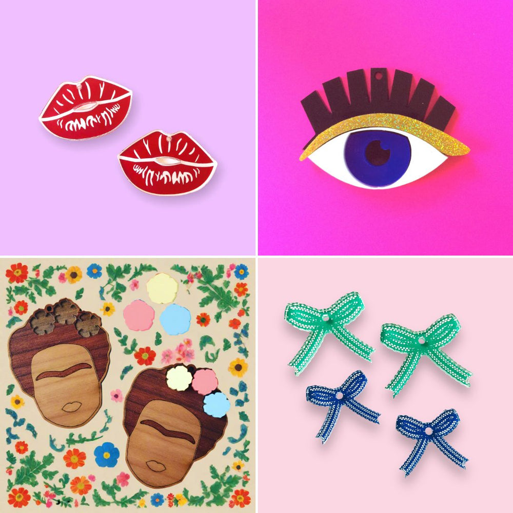female Inspired Laser Cut Blanks from lips to faces and hearts and bows