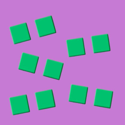 Crafty Cuts Laser 10 Pairs  Squares - Asst Sizes