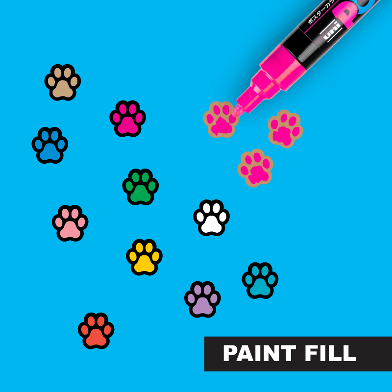 Crafty Cuts Laser 13mm Mini Pets Paw-a-dise 🐾 - 10 Pair Set