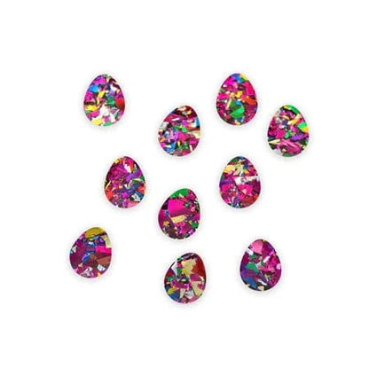 Crafty Cuts Laser 15mm Easter Eggs Charms - 10 Pairs