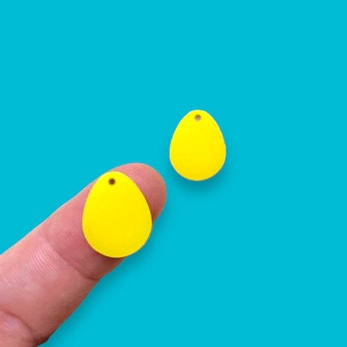 Crafty Cuts Laser 15mm Easter Eggs Charms - 10 Pairs