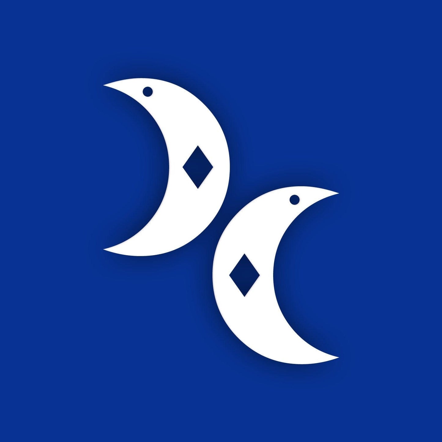 Crafty Cuts Laser 2 Pair Moon Cresent Dangles